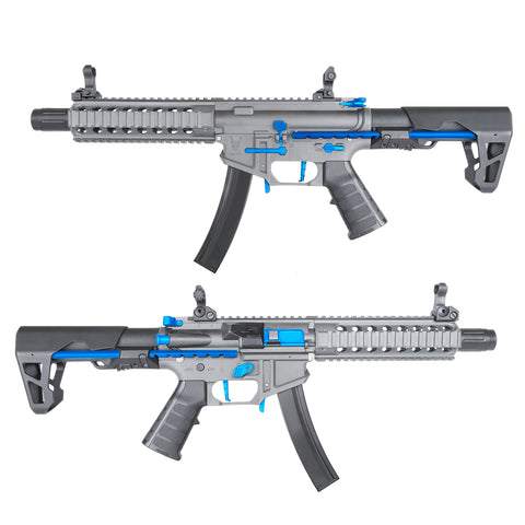 King Arms PDW 9mm SBR Long Grey & Blue Ltd Edt - A2 Supplies Ltd