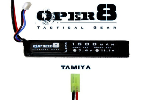 Oper8 7.4v LiPo Stick Battery 1500mah Tamiya