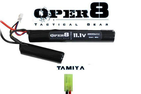 Oper8 11.1v LiIon Split Battery 2500mah Tamiya