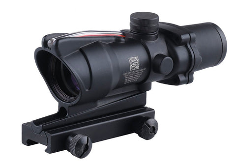 ACM 4X32 COG Style Scope with Red Fibre Optic Black