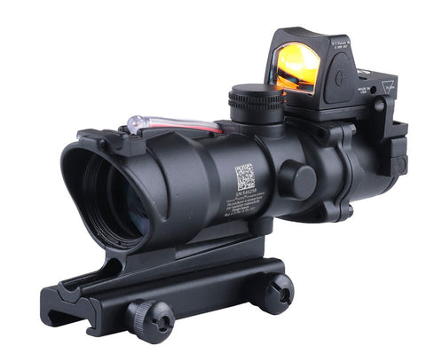 ACM 4X32 COG Style Scope with Red Fibre Optic and RMR Black