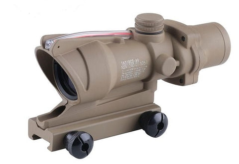 ACM 4X32 COG Style Scope with Red Fibre Optic Tan