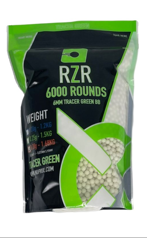 RZR 0.28g Tracer Green 6000rd Bag