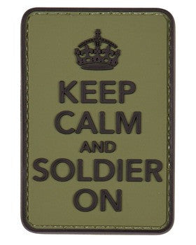 KUK Keep Calm and Soldier On Morale Patch - A2 Supplies Ltd