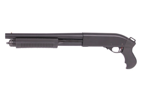 Golden Eagle M870 Breacher Tri Shot Gas Pump Action Shotgun Short Black - A2 Supplies Ltd