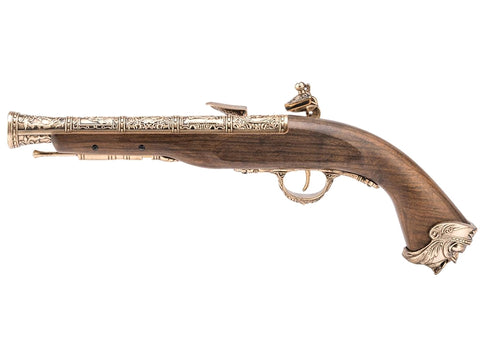 HFC Pirate Flintlock Gas Pistol (18th Century - HG-502GN - Gold) - A2 Supplies Ltd