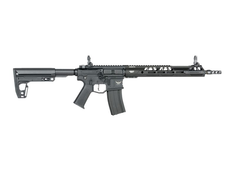 Double Eagle Aeroknox M4 13.5" AEG Rifle with Falcon EFCS M916B Black - A2 Supplies Ltd