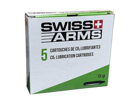 Swiss Arms Maintenance CO2 Capsule Pack of 5 - A2 Supplies Ltd
