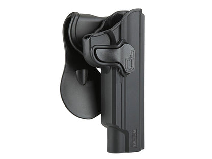 Amomax 1911 Polymer Retention Holster Right Black - A2 Supplies Ltd