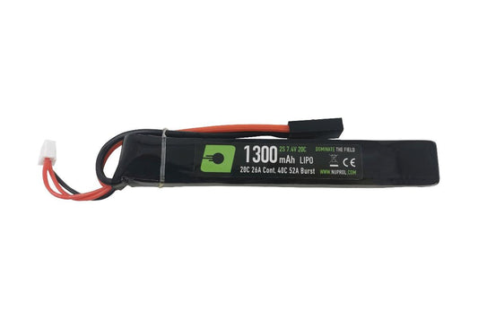 Nuprol 7.4v 1300mah Stick LiPo - A2 Supplies Ltd