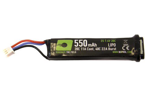 Nuprol 7.4v 550mah Lipo AEP Battery - A2 Supplies Ltd