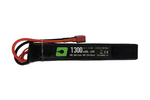 Nuprol 1300mah 11.1V LiPo 20c Stick Deans - A2 Supplies Ltd