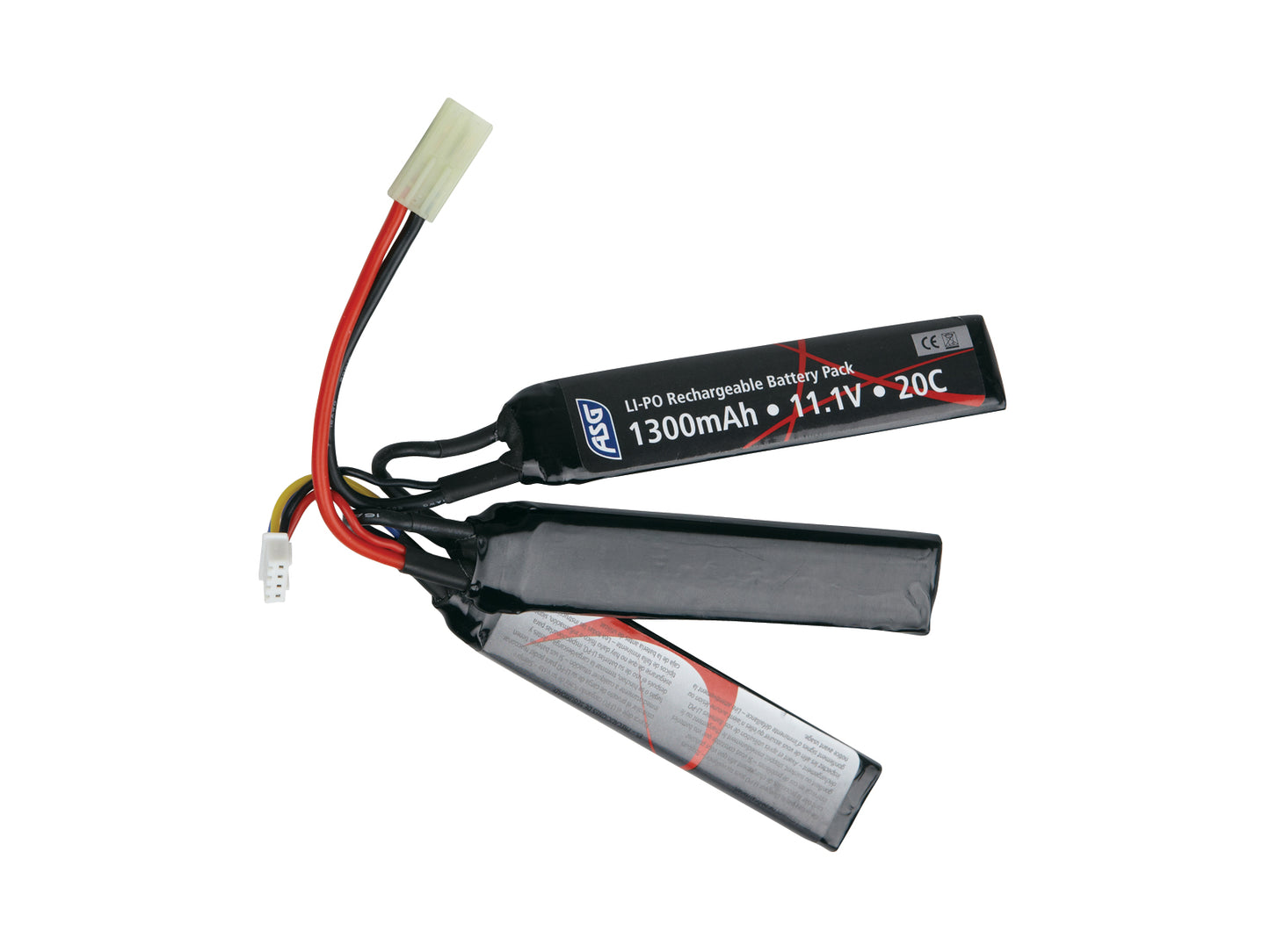 ASG Lipo 11.1v 1300mAh 20c - A2 Supplies Ltd