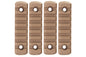 M-Lok Nylon 7 Picatinny Rail Sections (4Pcs/Set) - Coyote Brown - A2 Supplies Ltd