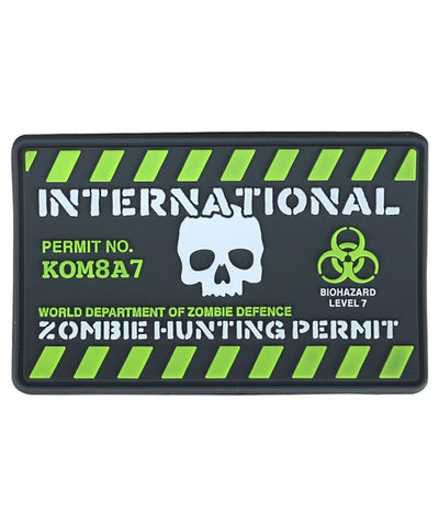 KUK Zombie Hunting Permit Morale Patch - A2 Supplies Ltd