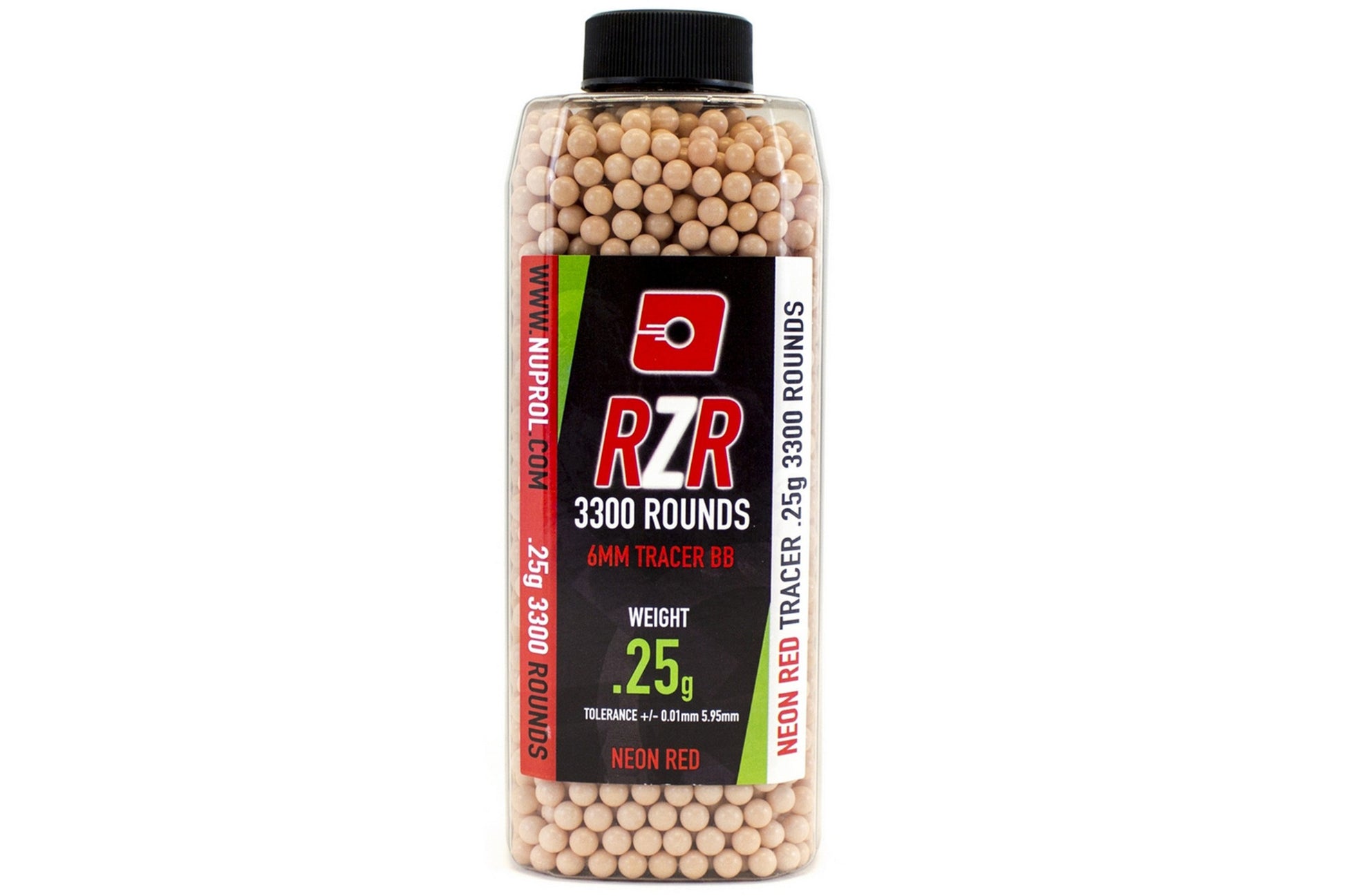 RZR 0.25g BB 3300rds Tracer Red - A2 Supplies Ltd