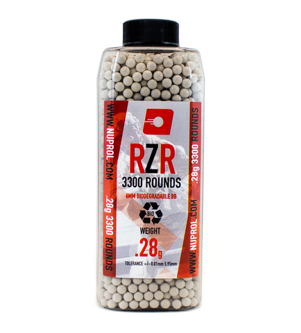 RZR 0.28g BIO BB's 3300rds - A2 Supplies Ltd