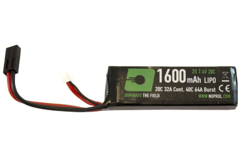 1600mah 7.4V 30C LiPo Stick - A2 Supplies Ltd