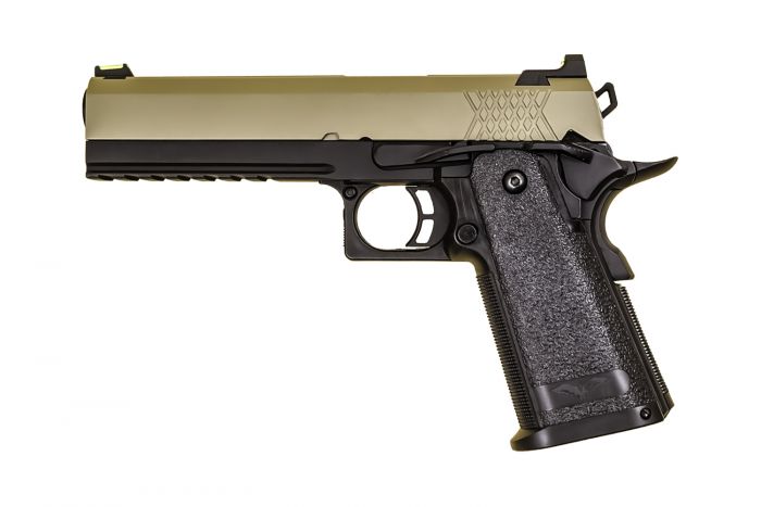 Raven Hi-Capa 5.1 Black Frame/Tan Slide - A2 Supplies Ltd