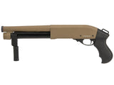 Golden Eagle M870 'Serbu' Super Shorty Gas Tri-Shot Shotgun Tan - A2 Supplies Ltd