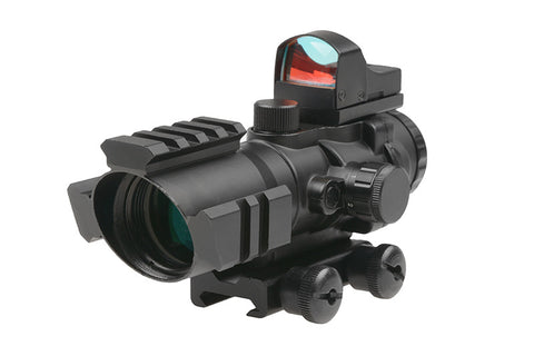 Theta Rhino 4X32 Scope with Micro Red Dot Sight - A2 Supplies Ltd