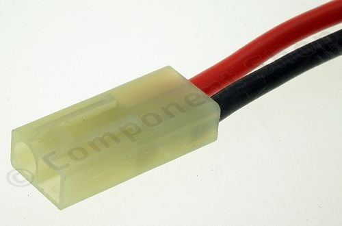 Mini-Tamiya Female Connector On 16awg Silicone Wire - A2 Supplies Ltd