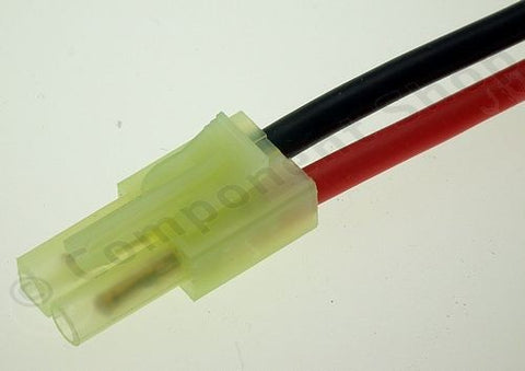 Mini-Tamiya Male Connector On 16awg Silicone Wire Adapter Lead - A2 Supplies Ltd