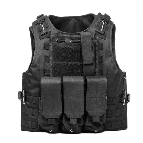 ACM Tactical Vest Black - A2 Supplies Ltd