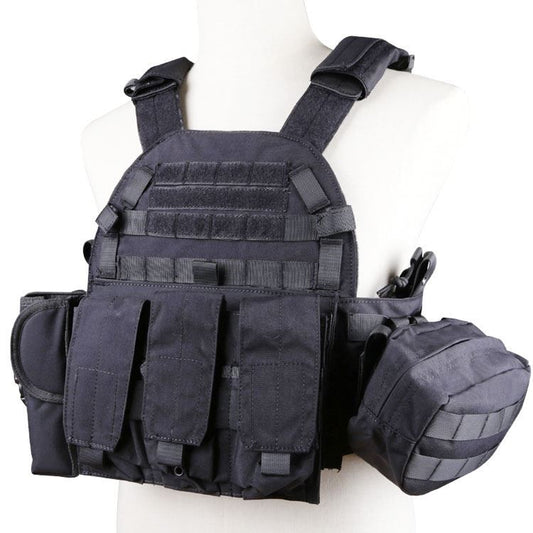 TRIMEX V033 BLACK TACTICAL VEST - A2 Supplies Ltd