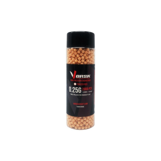 Vorsk 6mm BB 0.25g Tracer Red 2000rd Bottle - A2 Supplies Ltd