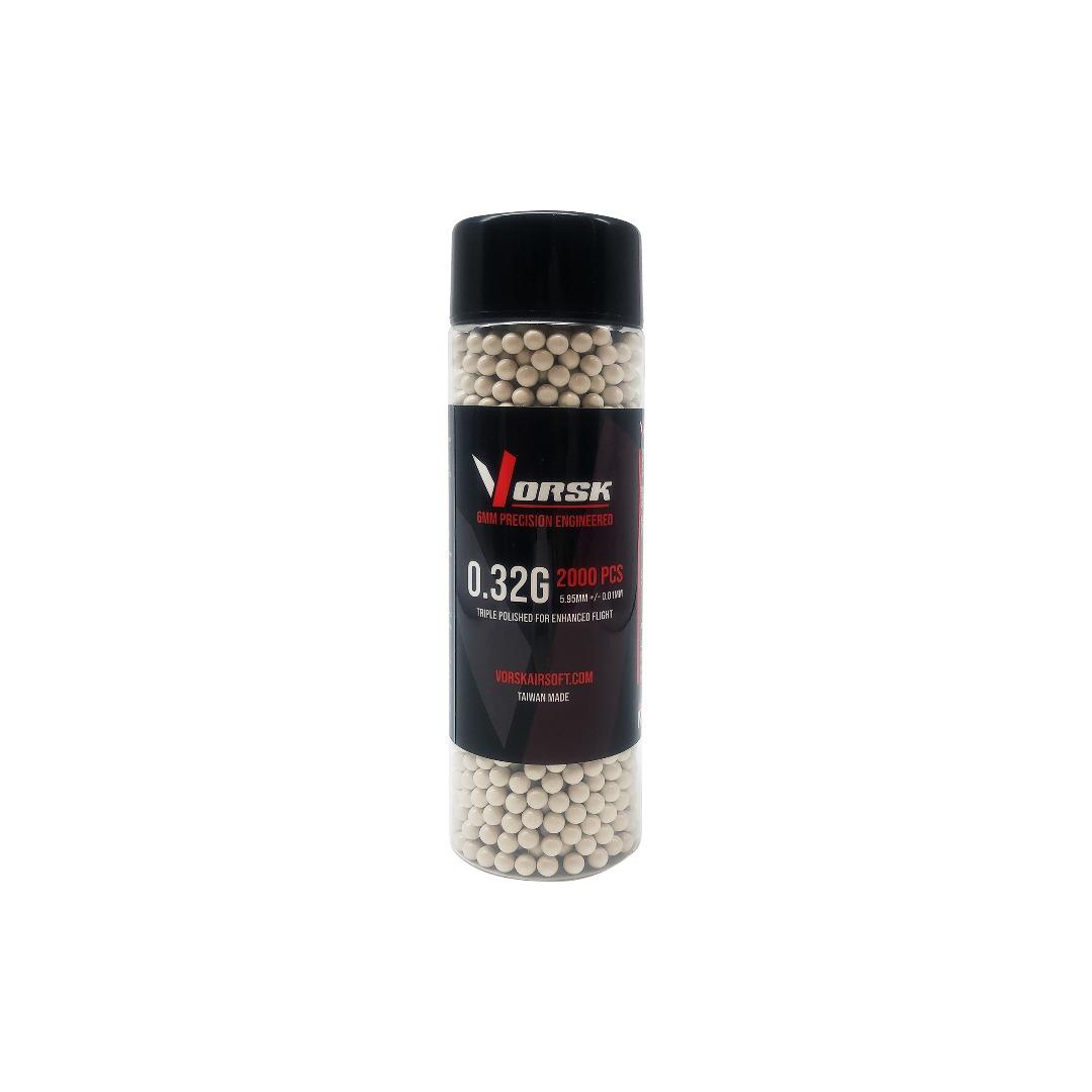 Vorsk 6mm BB 0.32g 2000rd Bottle - A2 Supplies Ltd