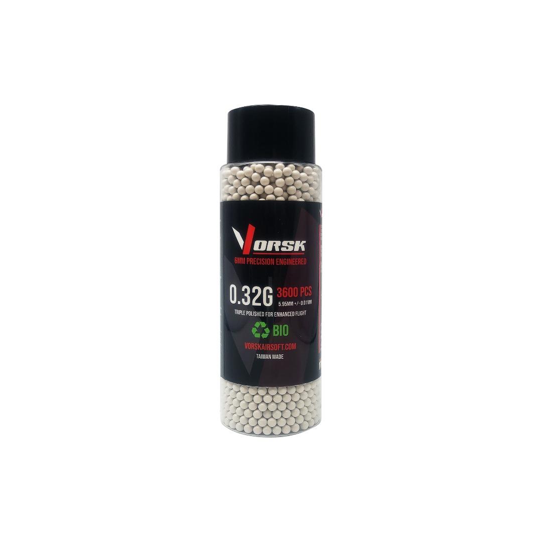 Vorsk 6mm BB 0.32g BIO 3600rd Bottle - A2 Supplies Ltd