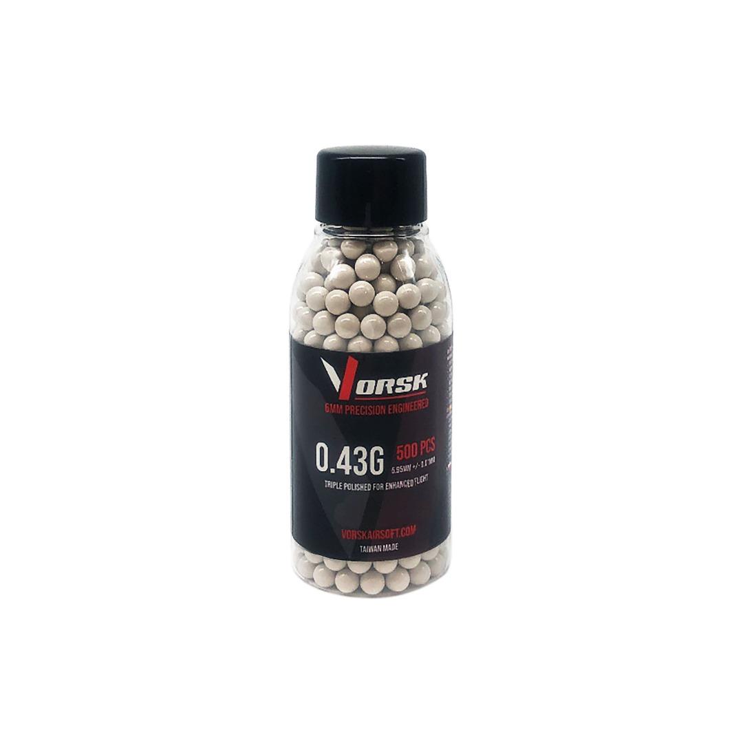 Vorsk 6mm BB 0.43g 500rd Bottle - A2 Supplies Ltd