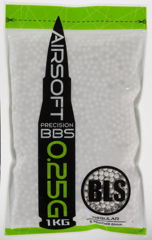 BLS 0.25g BB Precision Grade White 1KG Bag - A2 Supplies Ltd