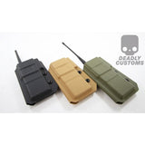 Deadly Customs Baofeng UV5R Extended Battery Radio Kydex Holster - A2 Supplies Ltd