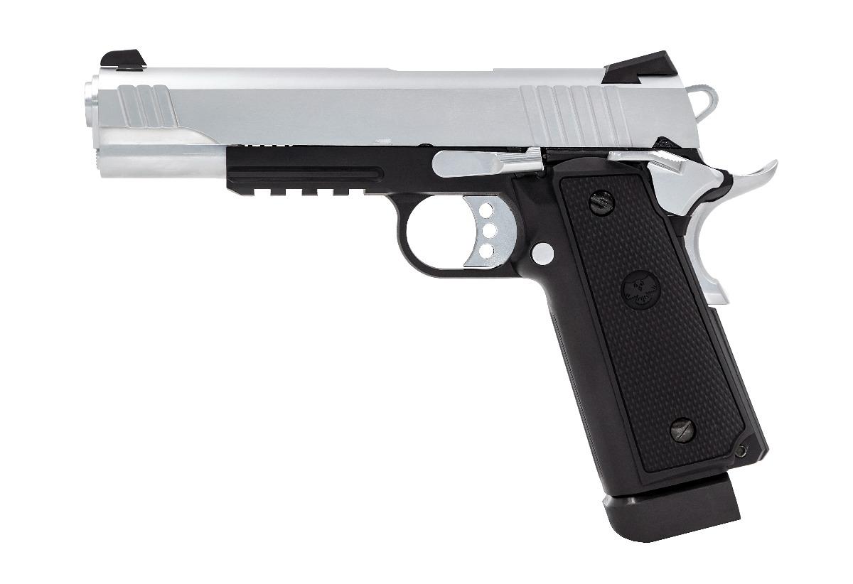 Raven Hi-Capa R14 Railed Silver - A2 Supplies Ltd